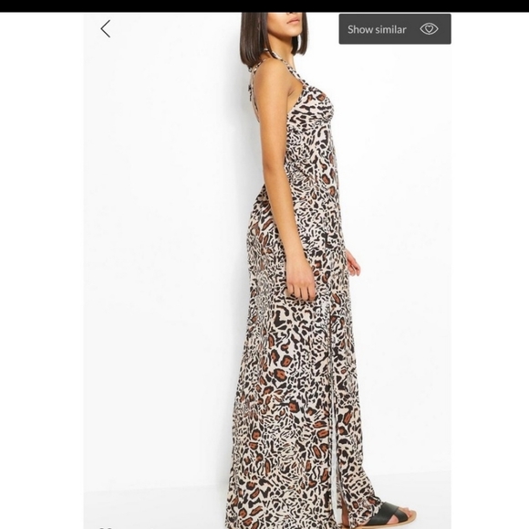 Boohoo Leopard Print Dress NWT - Picture 3 of 5